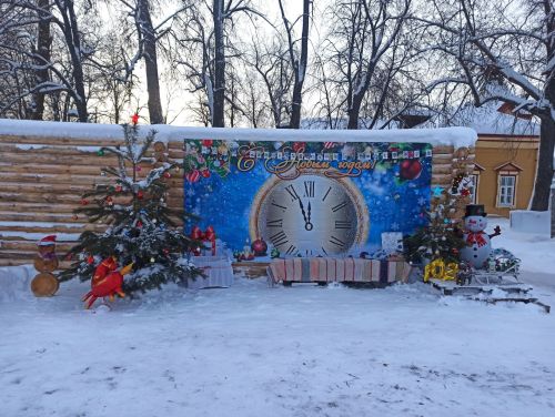 В селе Новый Кокшан зажглись ледяные фонари и ёлка