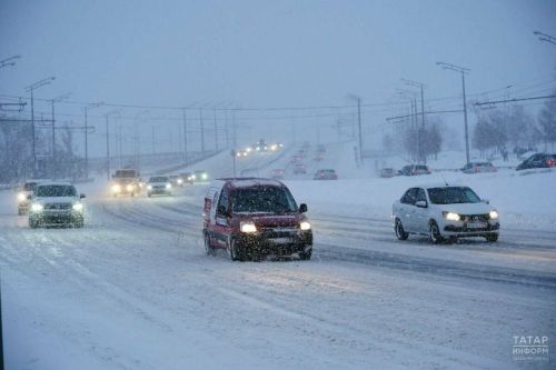 Метель 4 января в Татарстане: видимость на дорогах упадет до 500 метров