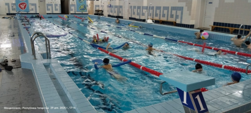 В Оздоровительном комплексе «Нептун» Менделеевска проведены Рождественские старты