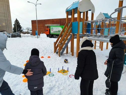 В Менделеевске провели зимние олимпийские игры во дворе