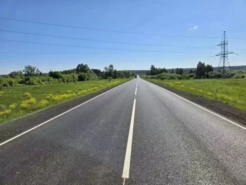 В Татарстане отремонтировали подъезд к Менделеевску
