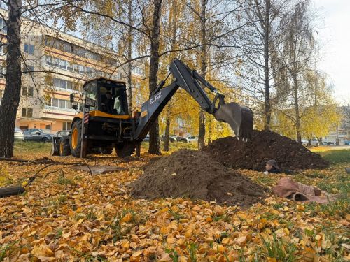 в Менделеевске заменили водоотводящую трубу