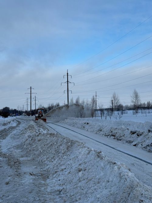 На улицах Менделеевска идёт плановая уборка снега