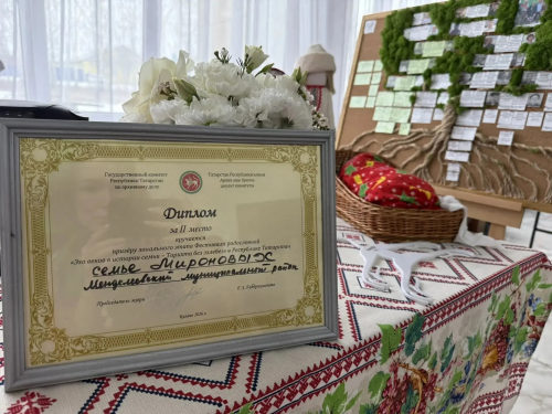 Семья из Менделеевска заняла второе место на фестивале родословной «Эхо веков в истории семьи»