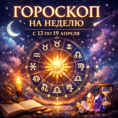 Гороскоп на неделю с 13 по 19 апреля: что сулят звёзды каждому знаку зодиака