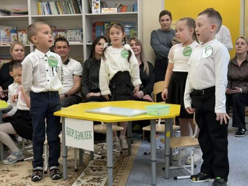 В детском саду «Маленький гений» Менделеевска проведён брейн-ринг «Мин татарча сөйләшәм»