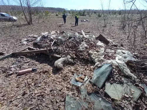 В Менделеевском районе в ходе проверки придорожных территорий выявили свалки мусора