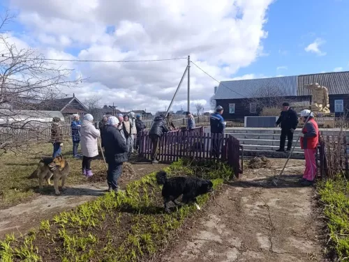 Жители деревни Актазики привели в порядок памятник воинам Великой Отечественной