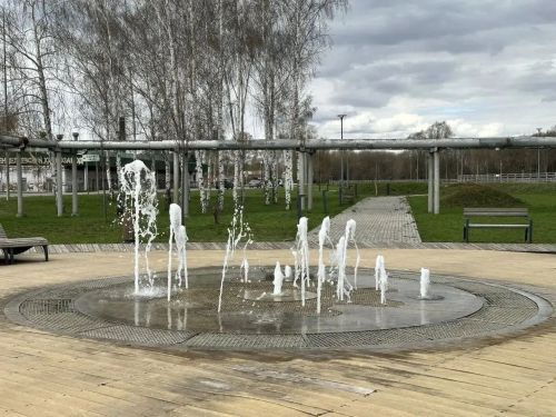 Менделеевскидагы ике паркта чистартудан соң фонтаннар эшли башлады