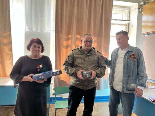 В Старо-Гришкинской школе прошла встреча с участником СВО