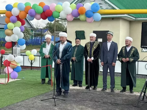 В селе Татарское Текашево Менделеевского района открыли новую мечеть