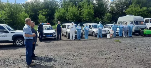 В Менделеевском районе проведены межведомственные командно-штабные учения по ликвидации условного очага африканской чумы свиней