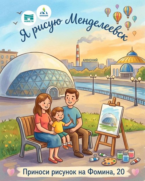 АО «Аммоний» и «МН» запускают творческий конкурс «Я рисую Менделеевск»