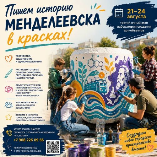 Жителей Менделеевска приглашают расписать арт-объекты для города