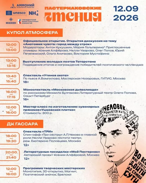 Стала известна полная программа «Пастернаковских чтений» в Менделеевске