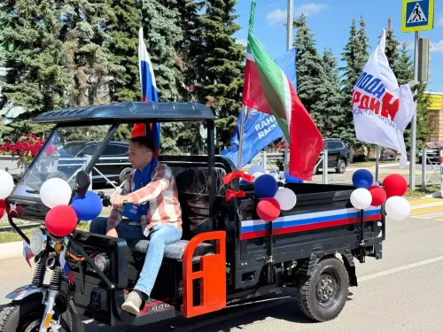 Парад дружбы народов в Менделеевске