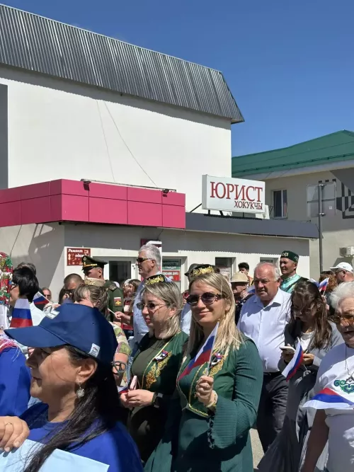 Парад дружбы народов в Менделеевске