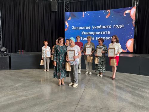В Менделеевске чествовали студентов Университета третьего возраста