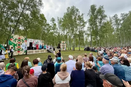 Команда Менделеевска организовала праздничную площадку на Сабантуе в Курганской области
