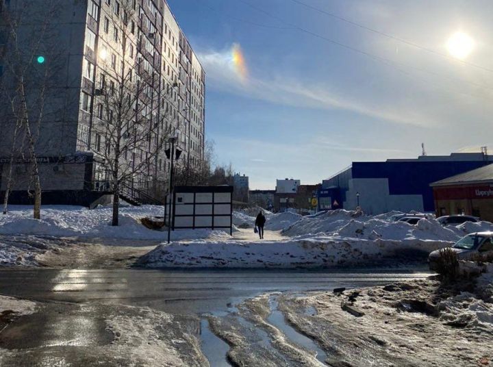 В Менделеевске наблюдали явление, свойственное зиме