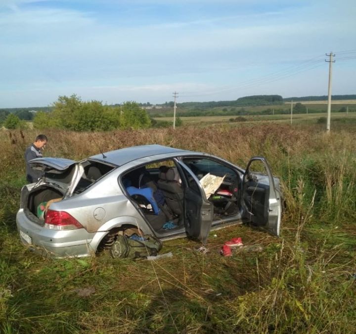 В Менделеевском районе водитель опрокинул автомобиль в кювет и погиб