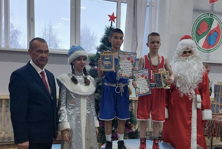 В спортивной школе «Батыр» прошёл Турнир по боксу на призы Деда Мороза