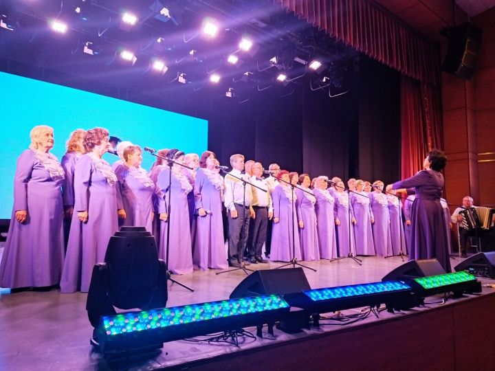 Народный хор ветеранов и ВИА «Кроссворд» в День представили зрителям концерт «С чего начинается Родина»