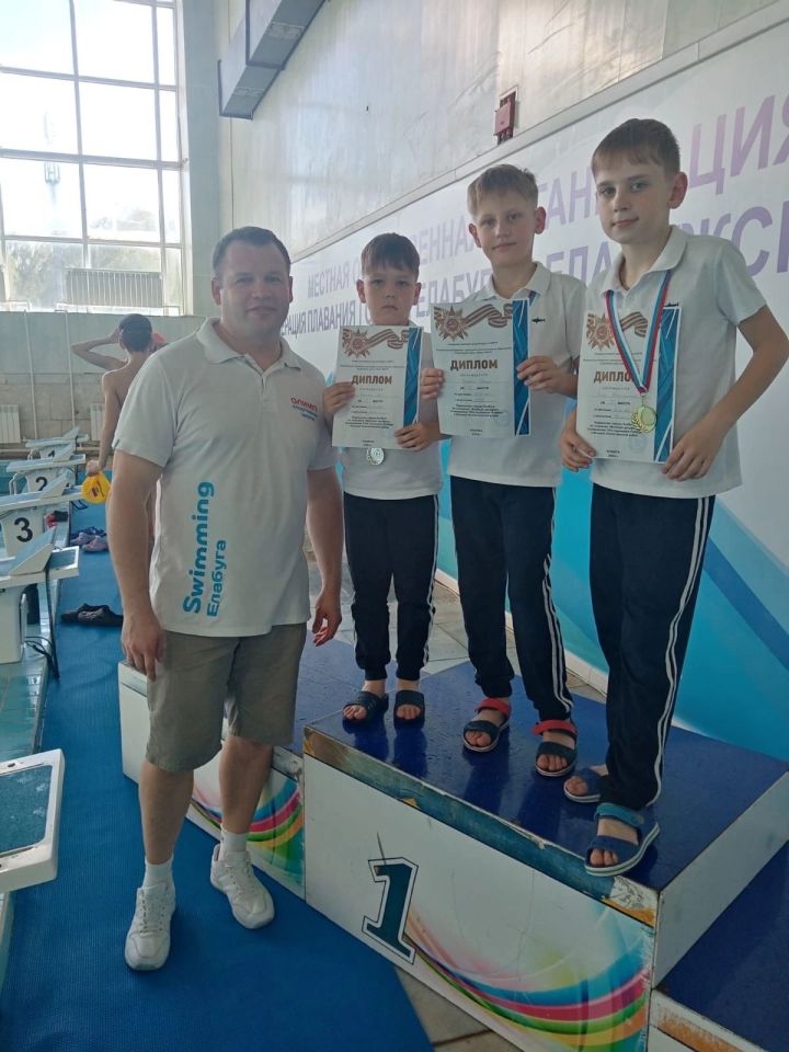 Менделеевские спортсмены завоевали призовые места на Первенстве Елабуги по плаванию