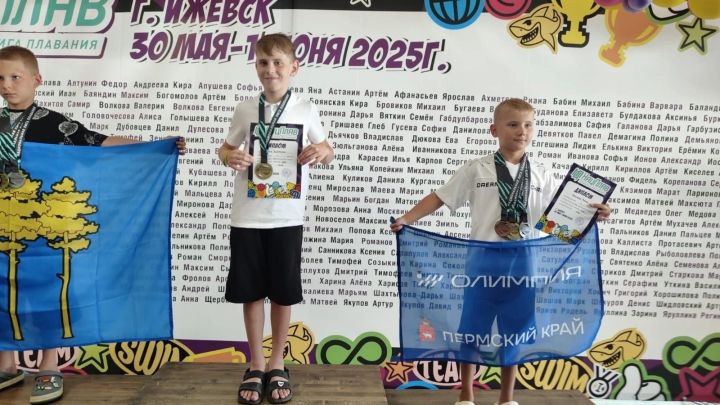 Менделеевские пловцы выступили на спортивном фестивале в Удмуртии