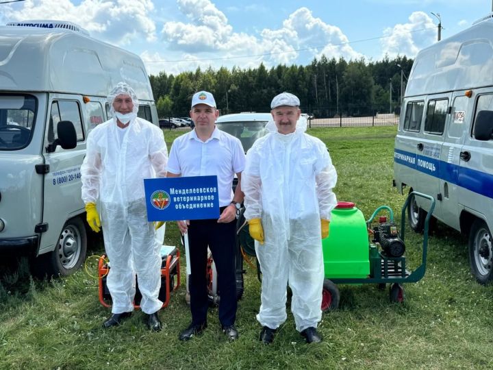 Ветеринарная служба Менделеевска приняла участие в масштабных учениях по борьбе с чумой жвачных животных
