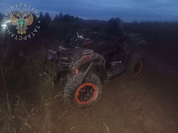 ДТП в Тукаевском районе: пара разбилась на квадроцикле в садовом товариществе