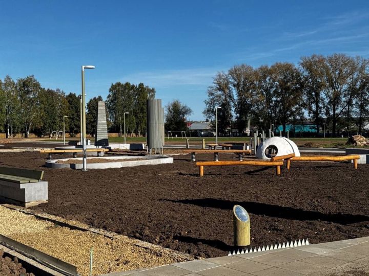 В парке «Камашево» Менделеевска идёт масштабное благоустройство