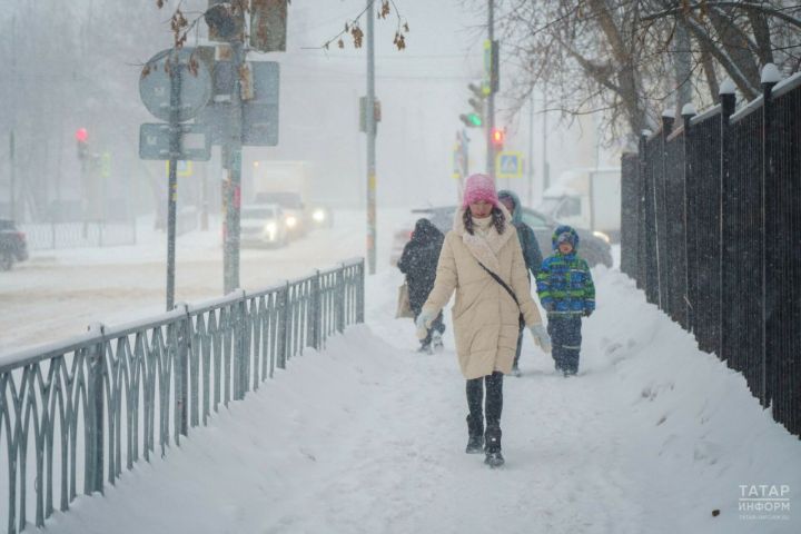 В Татарстане объявлено штормовое предупреждение из-за метели и сильного ветра