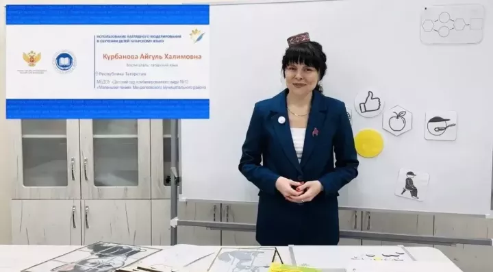 Педагог из Менделеевска Айгуль Курбанова провела мастер-класс на всероссийском онлайн-марафоне ко Дню родного языка