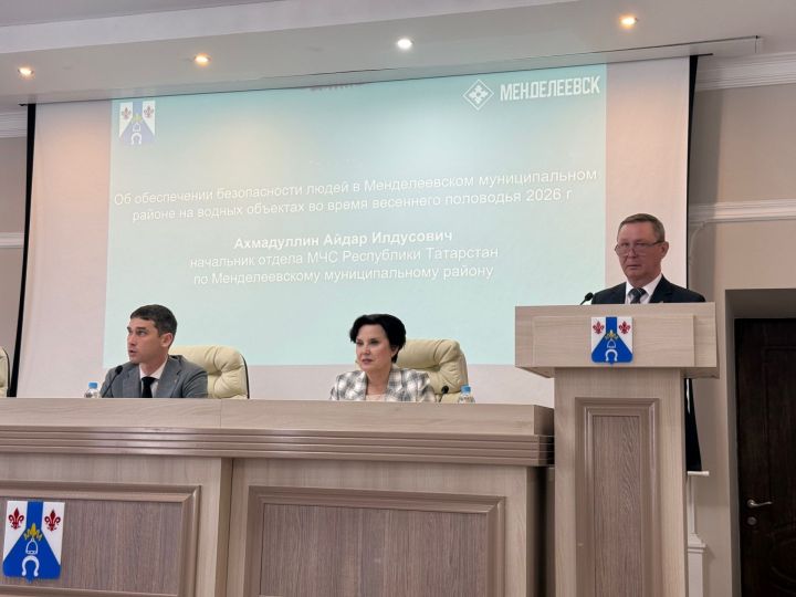 Лёд пока неподвижен, но техника готова: как Менделеевск готовится к паводку