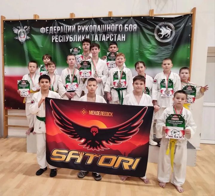 Воспитанники менделеевского клуба «Сатори» завоевали 12 медалей на этапе Кубка Федерации рукопашного боя РТ