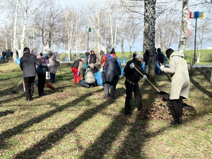 Жители Менделеевска присоединились к общегородскому субботнику