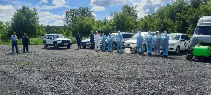 В Менделеевском районе проведены межведомственные командно-штабные учения по ликвидации условного очага африканской чумы свиней