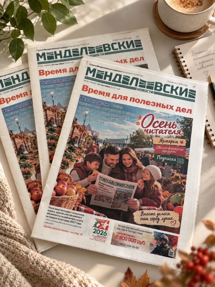 Вышел свежий выпуск газеты «Менделеевские новости»