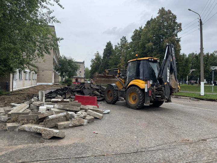 В Менделеевске началась реконструкция дорог по улицам Бурмистрова и Юбилейной